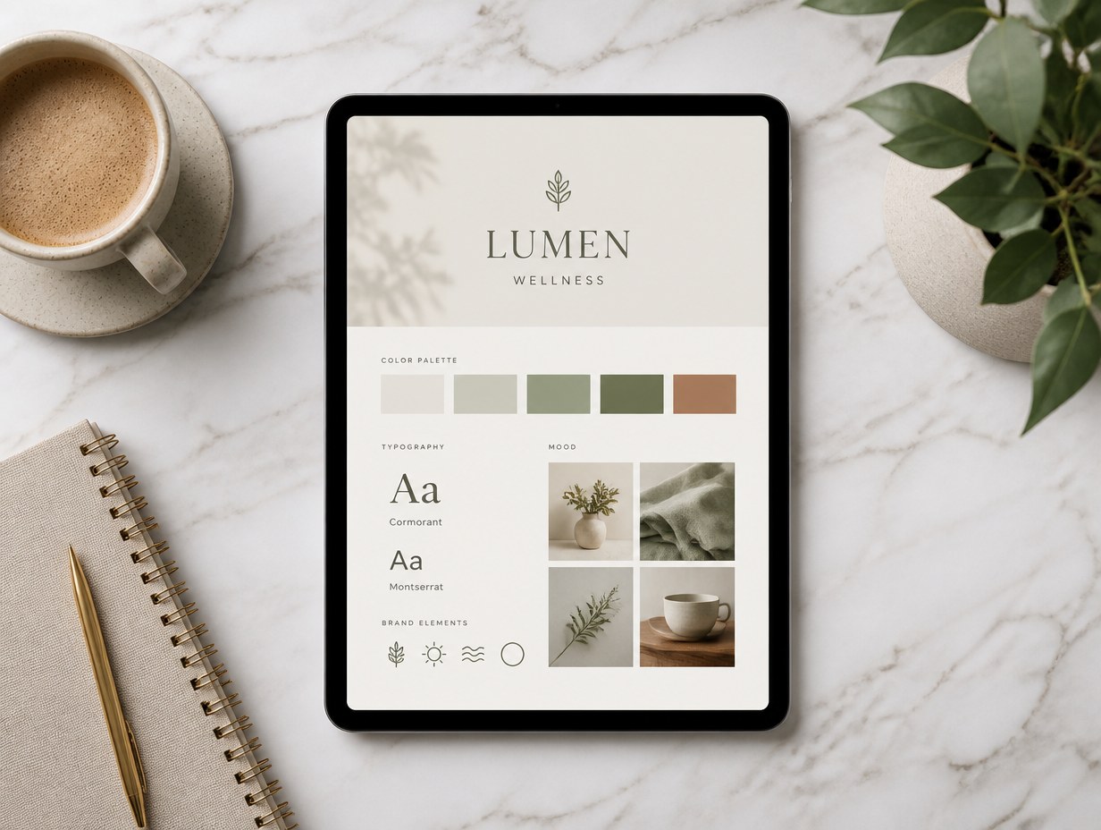 iPad Flat Lay mockup example