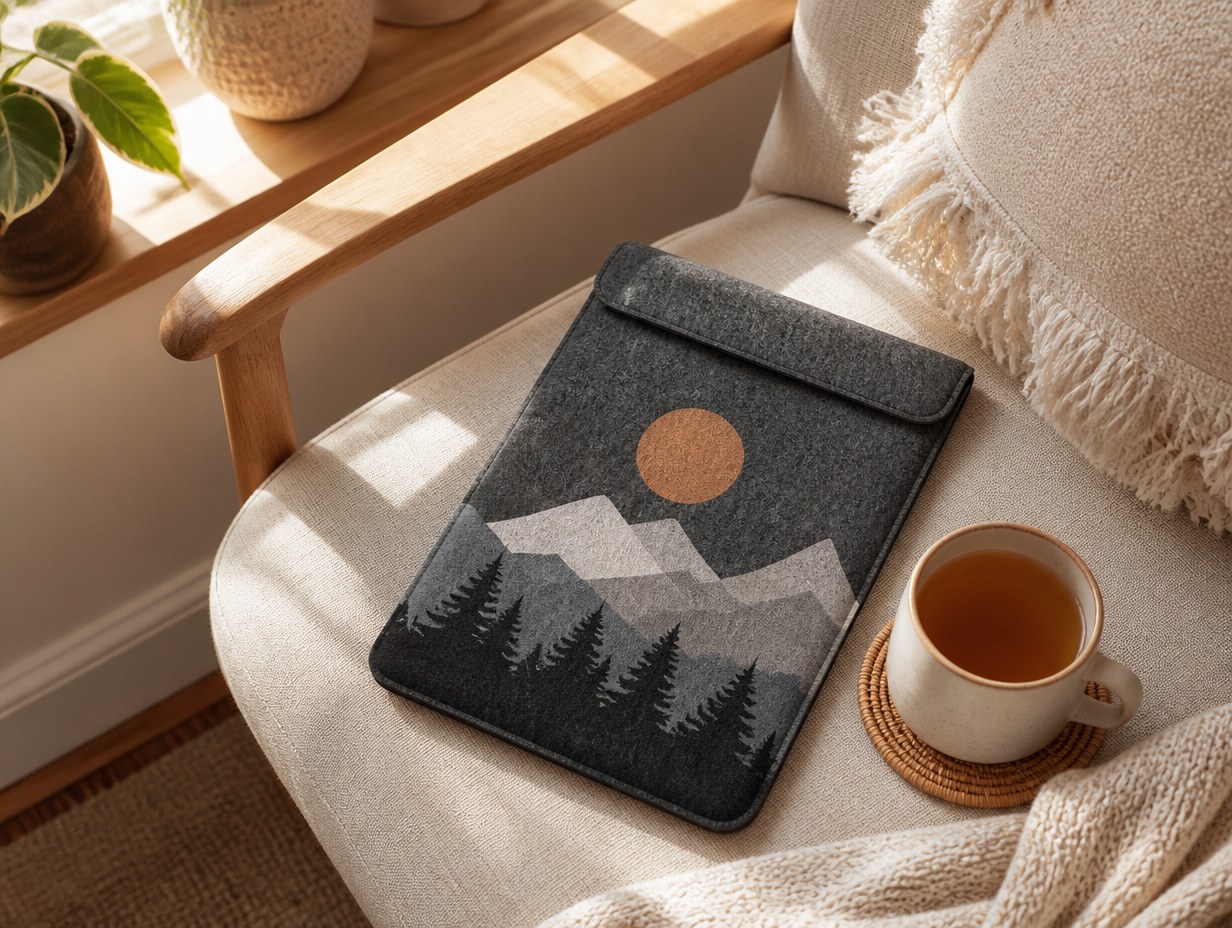 AI-generated ipad sleeve mockup sample
