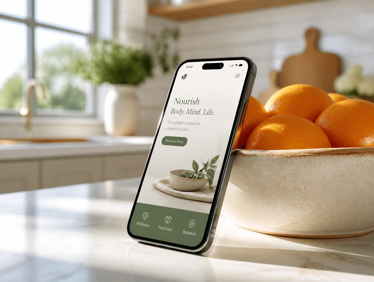 AI-generated iphone 14 pro mockup sample