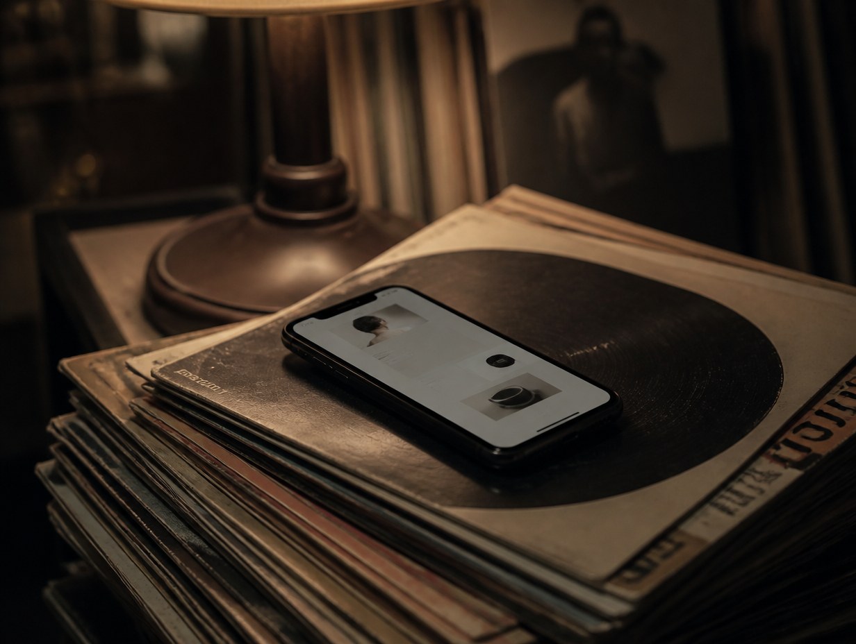AI-generated iphone 14 mockup sample