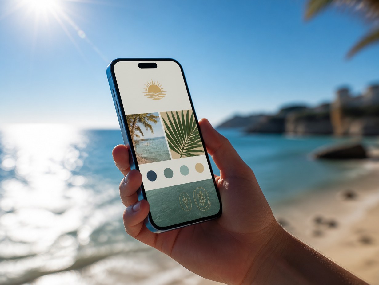 AI-generated iphone 15 mockup sample