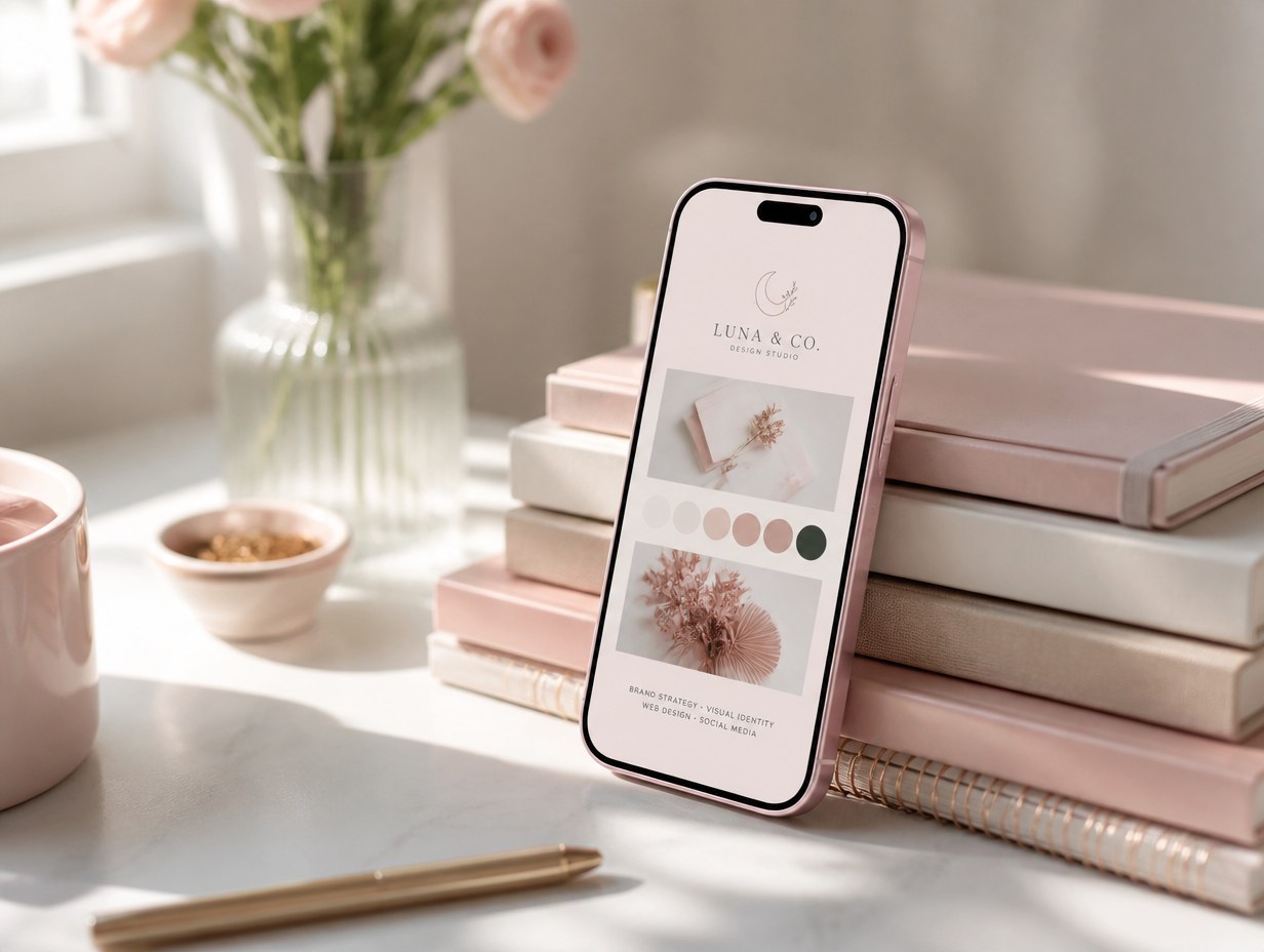 AI-generated iphone 16 mockup sample