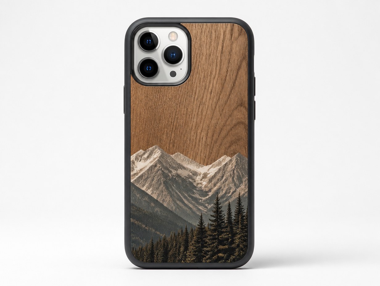 AI-generated iphone case mockup sample