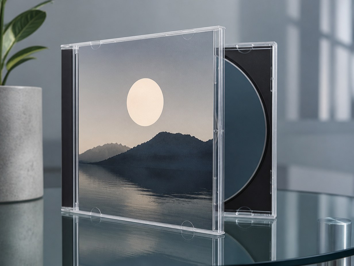 AI-generated jewel case mockup sample