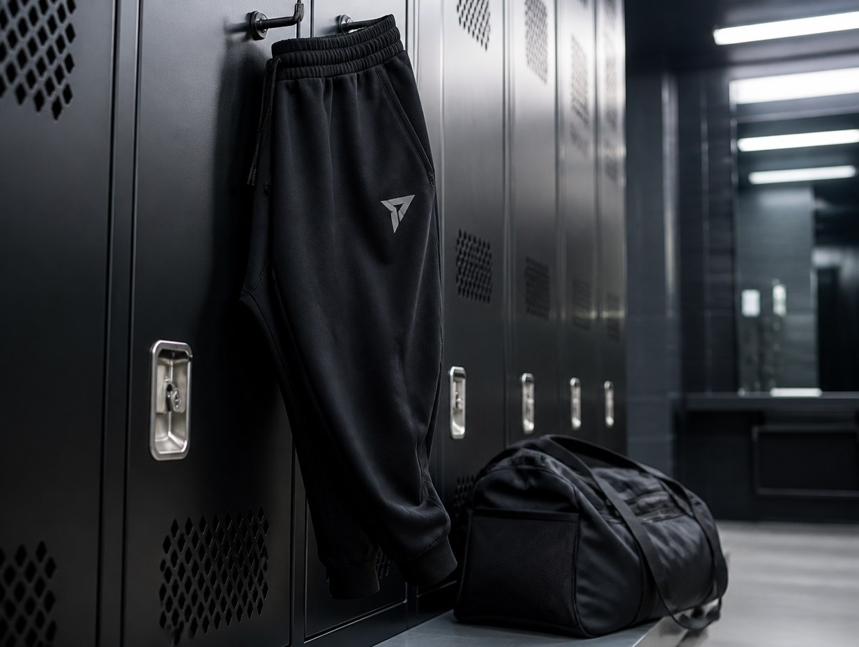 AI-generated joggers mockup sample