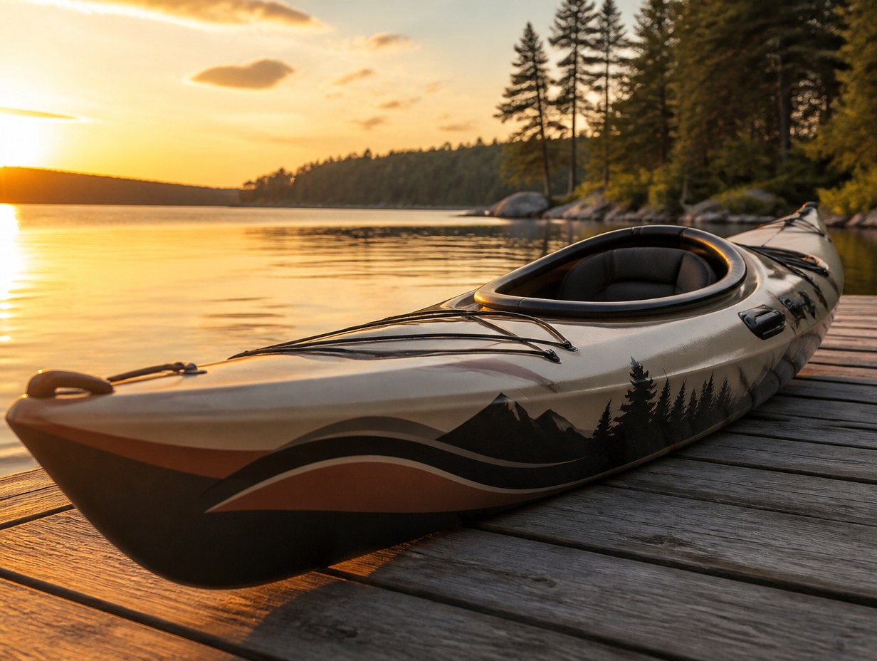 AI-generated kayak decal mockup sample