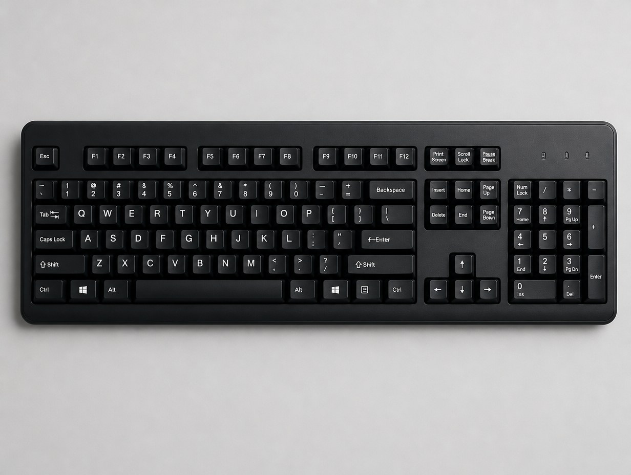 AI-generated keyboard mockup sample