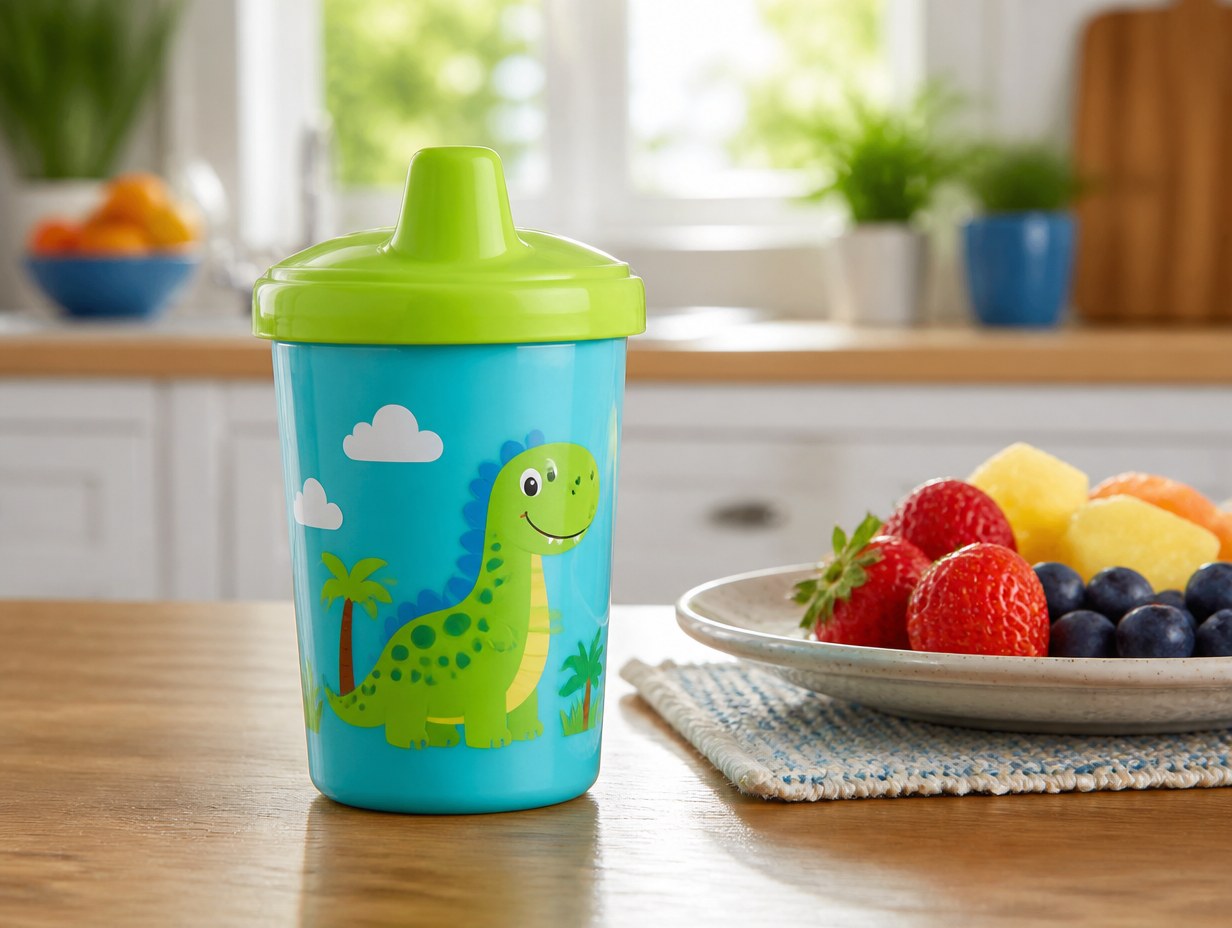AI-generated kids cup mockup sample