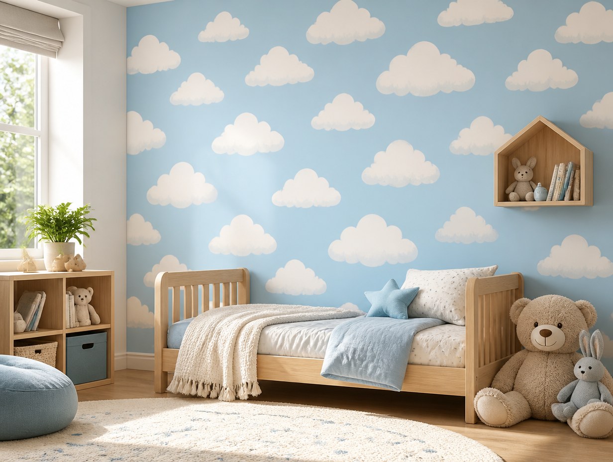 AI-generated kids wallpaper mockup sample