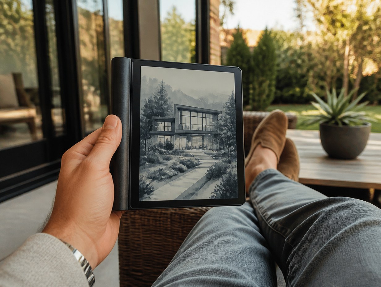 Kindle Oasis mockup example
