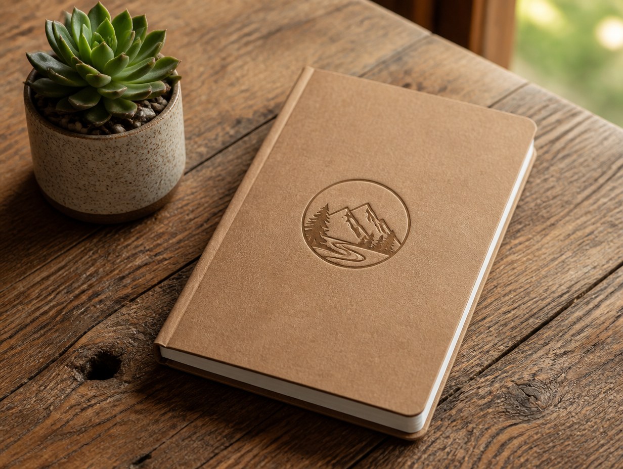 Kraft Notebook mockup example