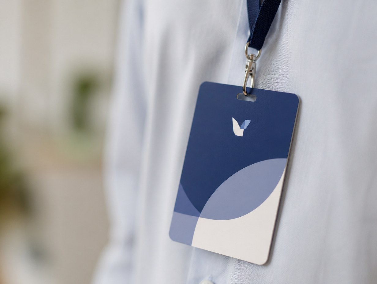 Lanyard Badge mockup example