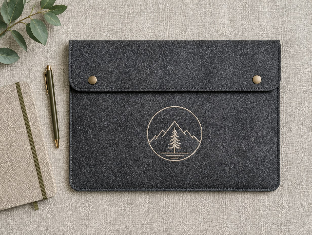 Laptop Sleeve Flat Lay mockup example