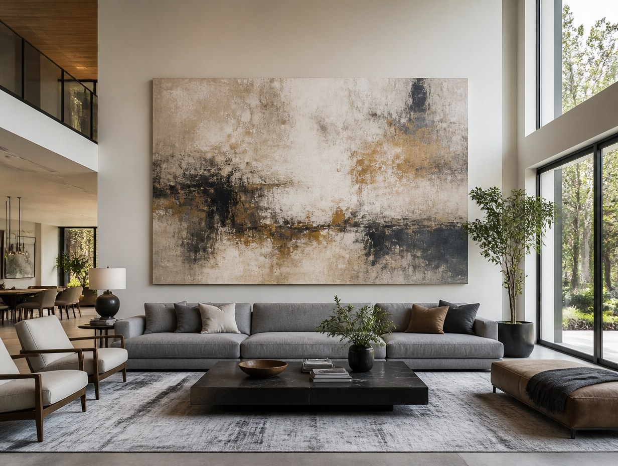 AI-generated large canvas print mockup sample