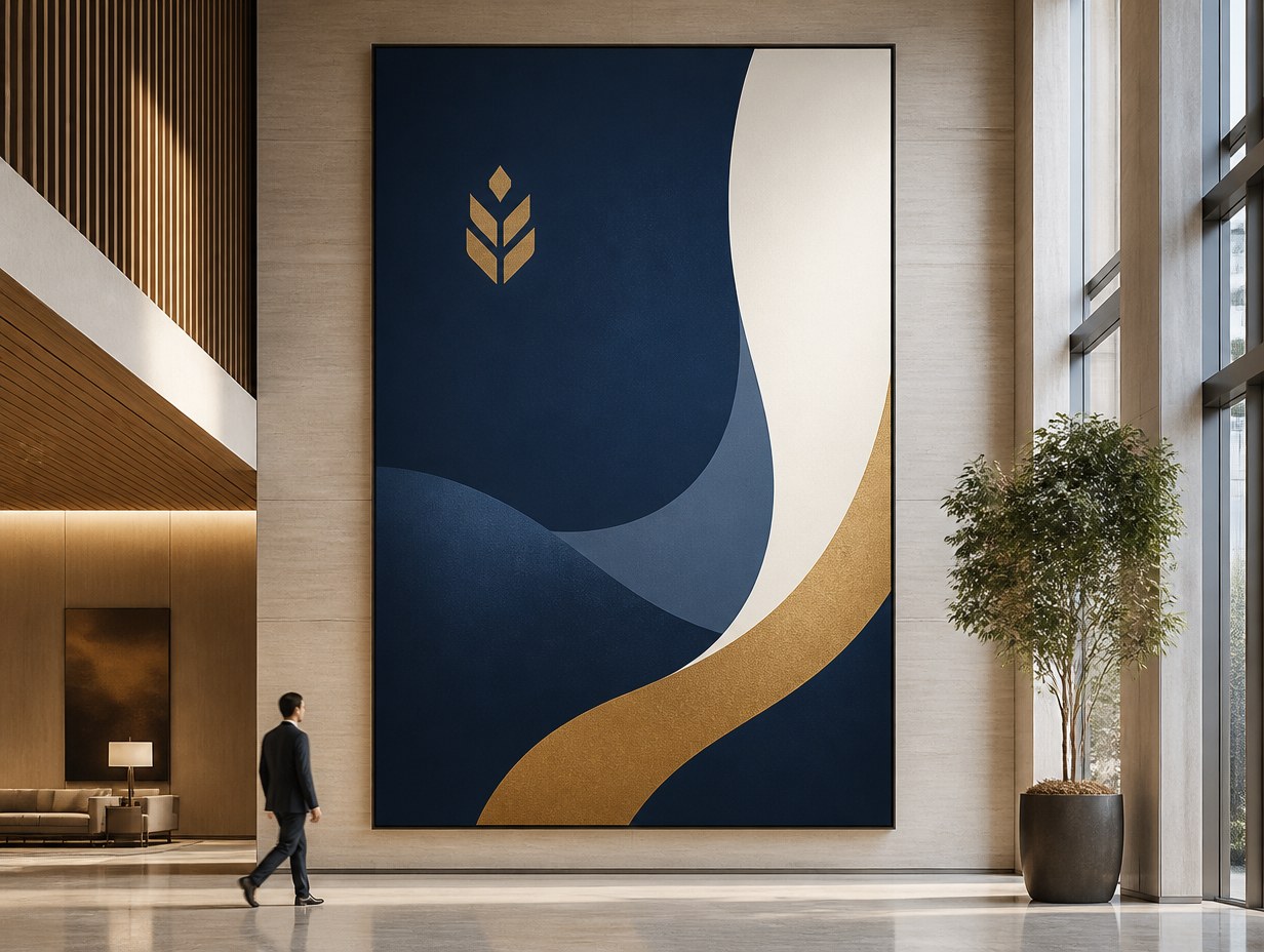 AI-generated large-format poster mockup sample