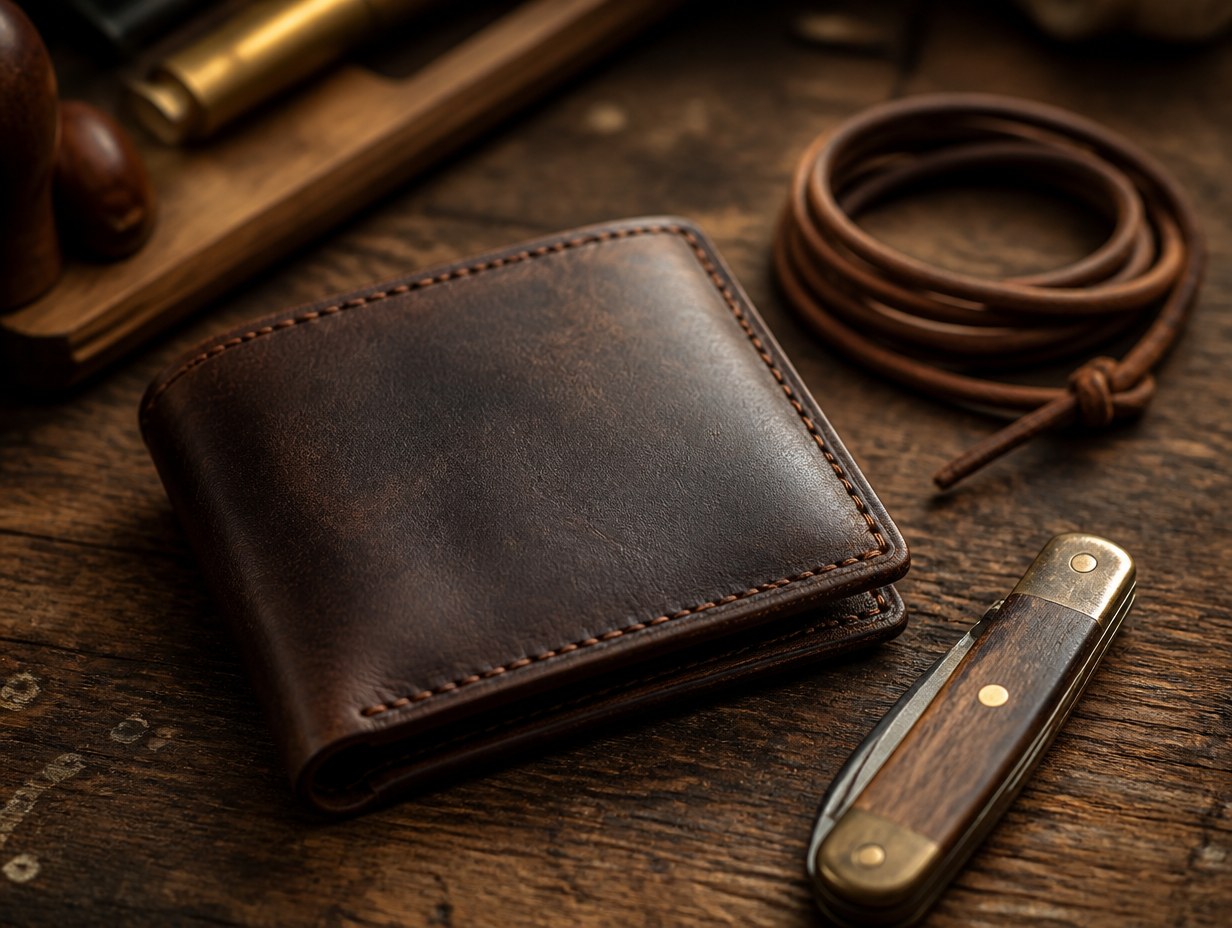 Leather Wallet mockup example