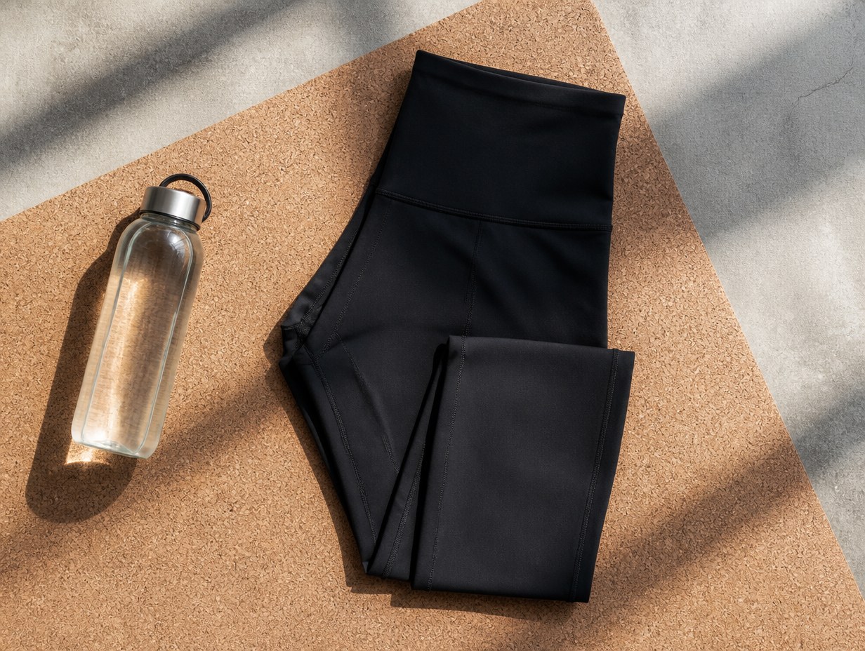 AI-generated leggings mockup sample