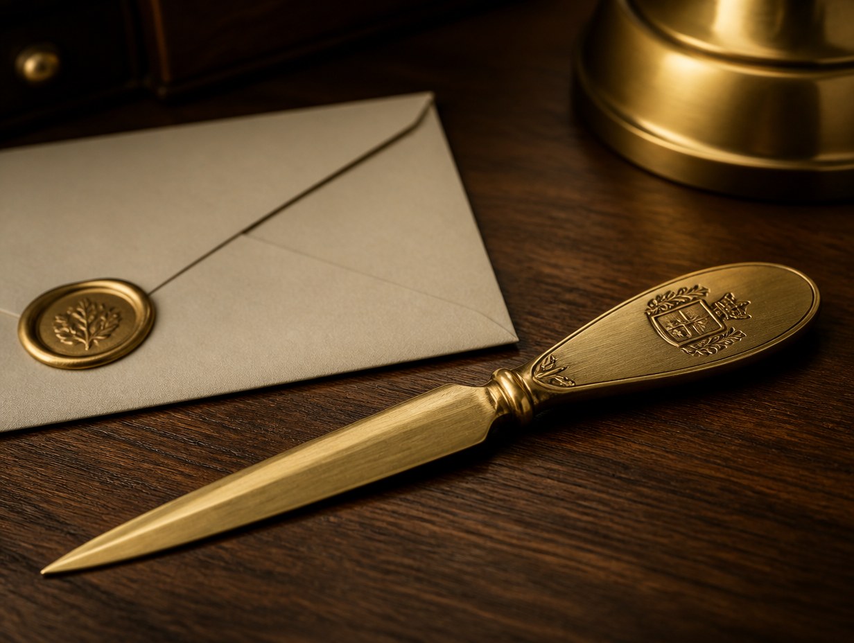 AI-generated letter opener mockup sample