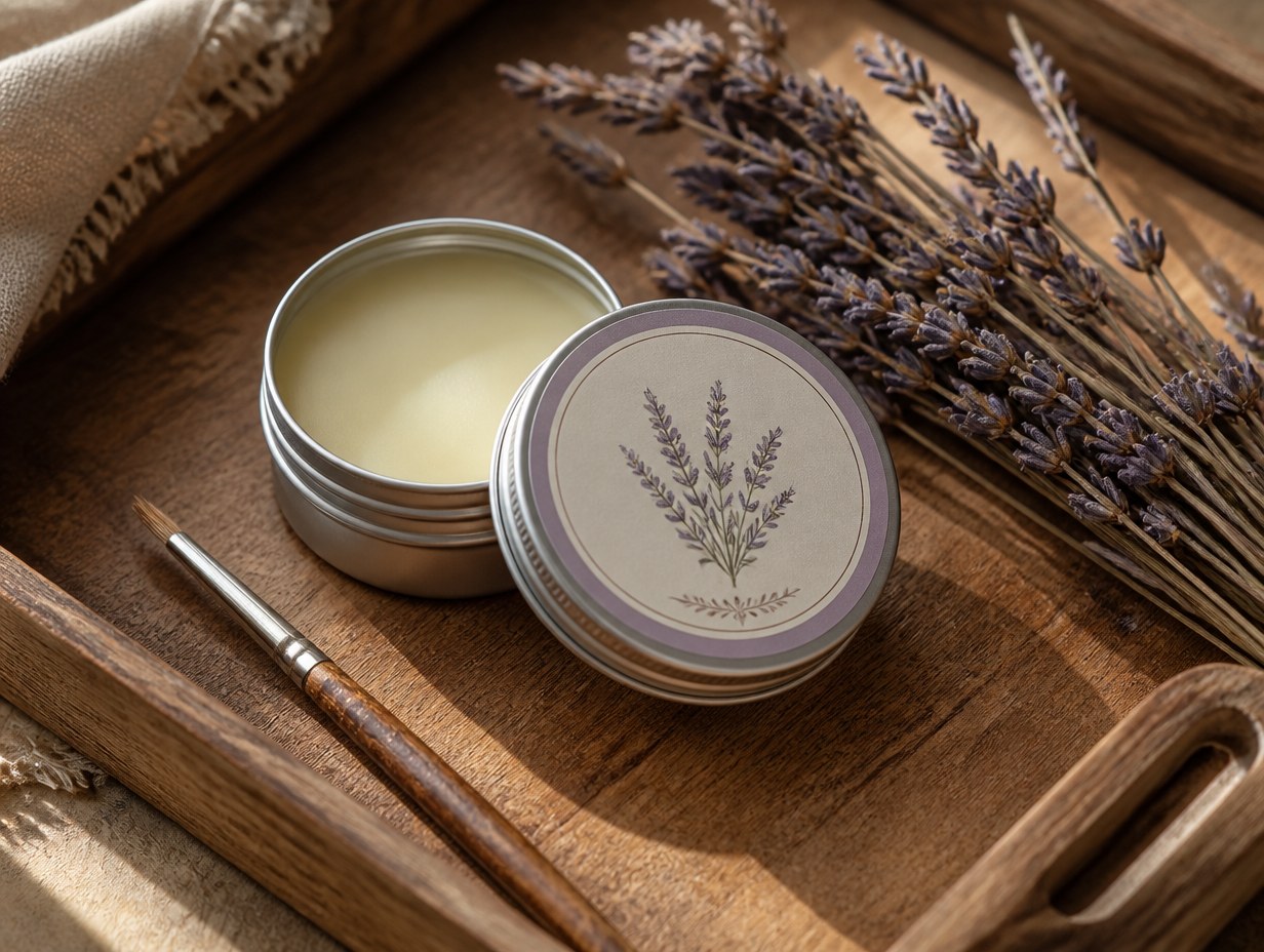 Lip Balm Tin mockup example