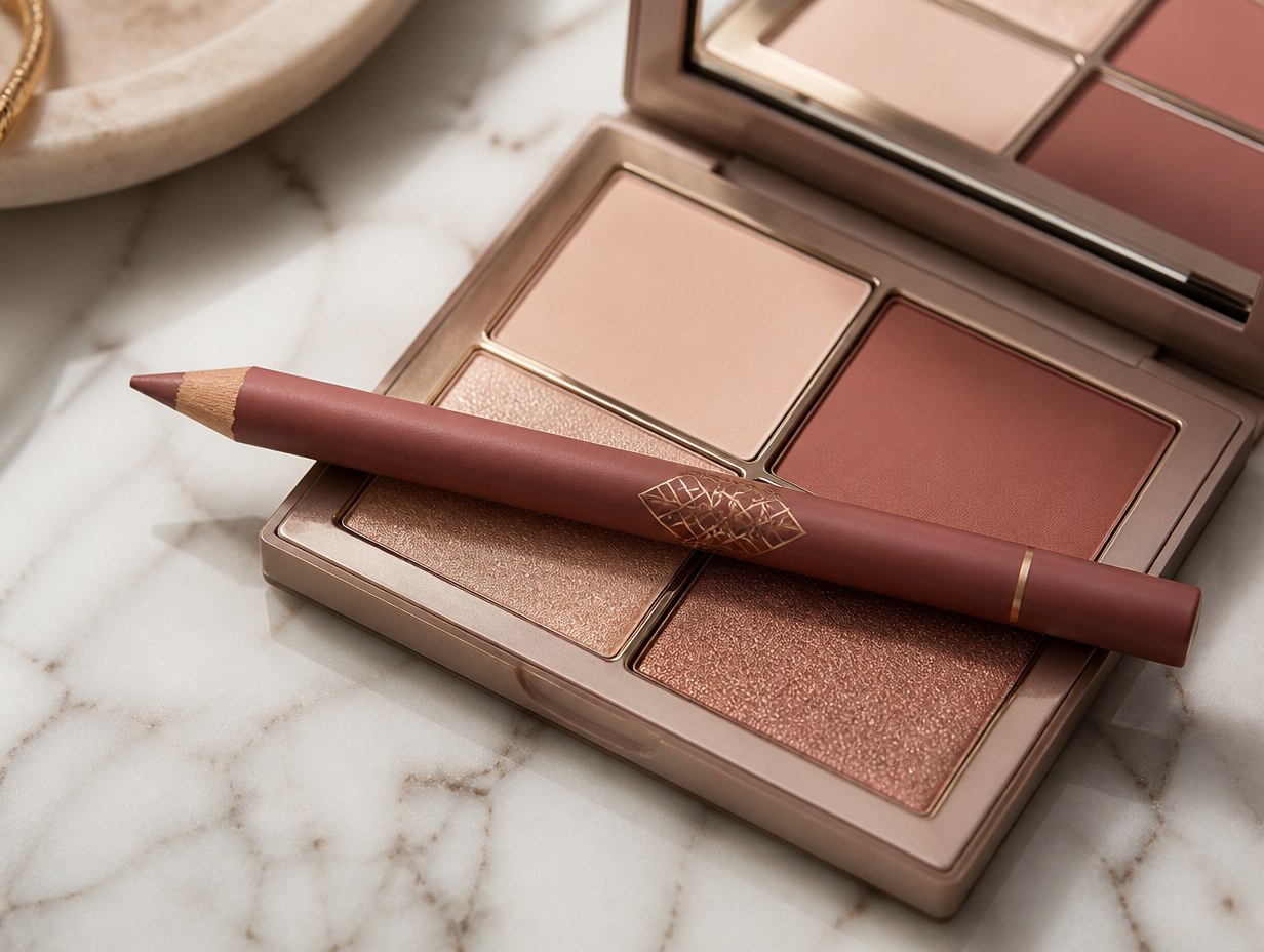 AI-generated lip liner mockup sample