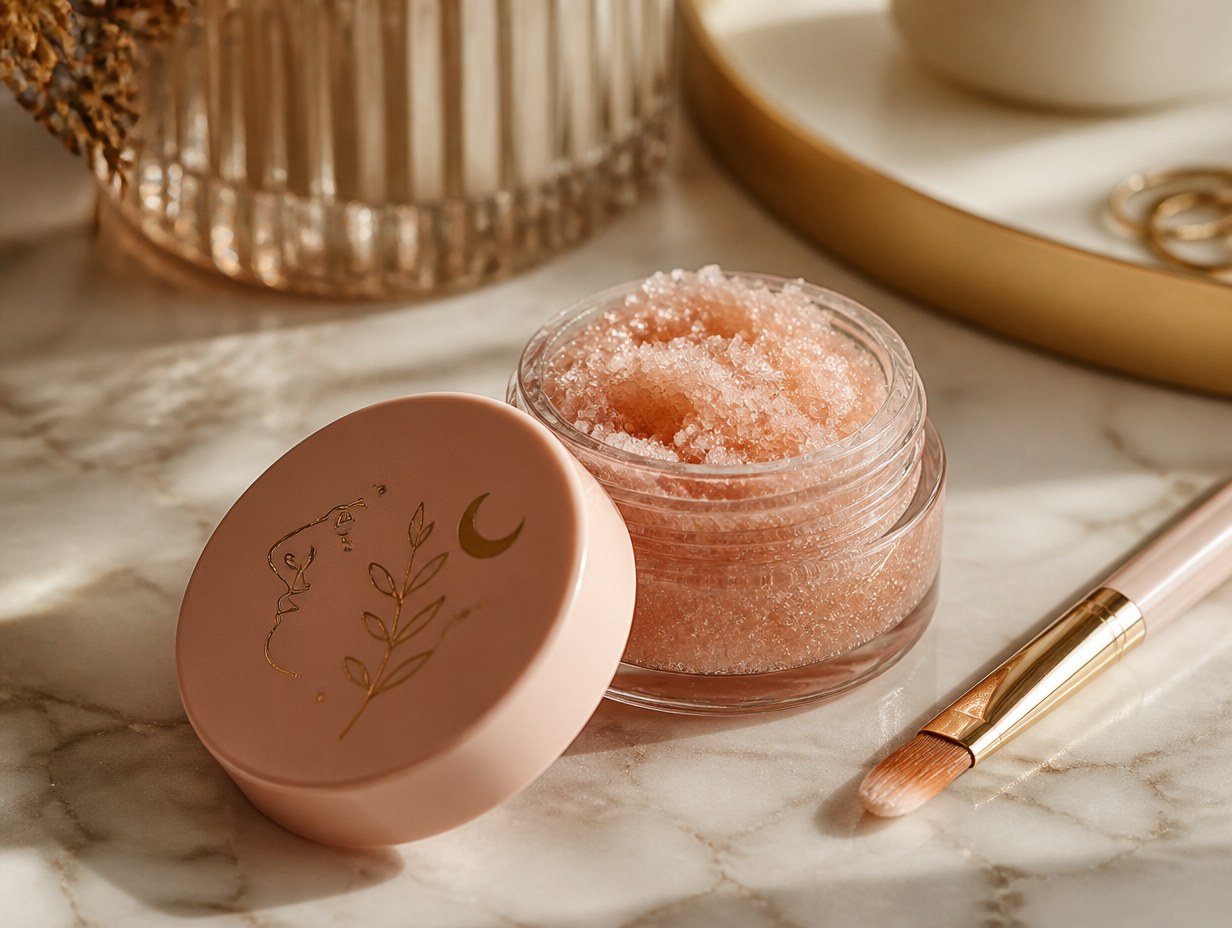 Lip Scrub Jar mockup example