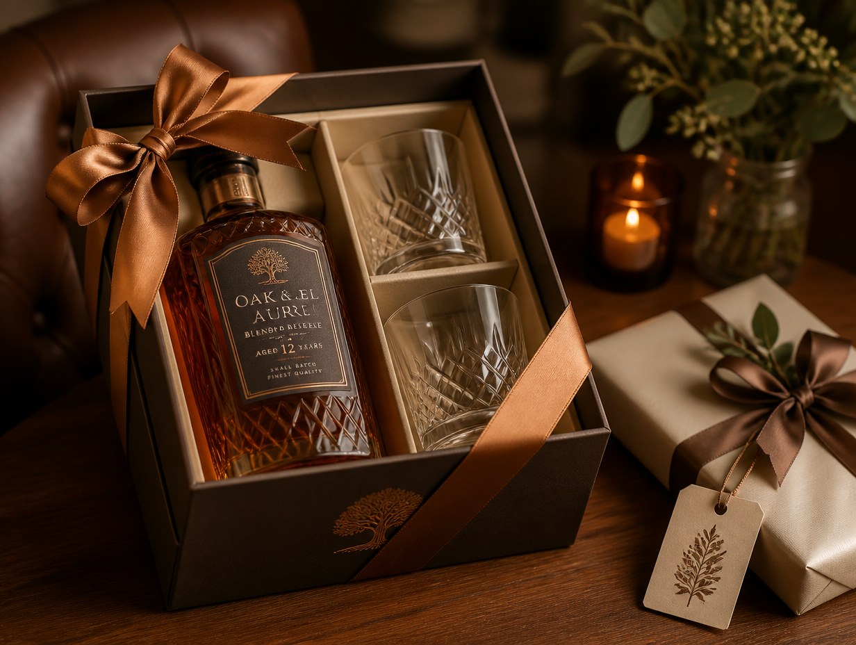 Liquor Gift Box mockup example