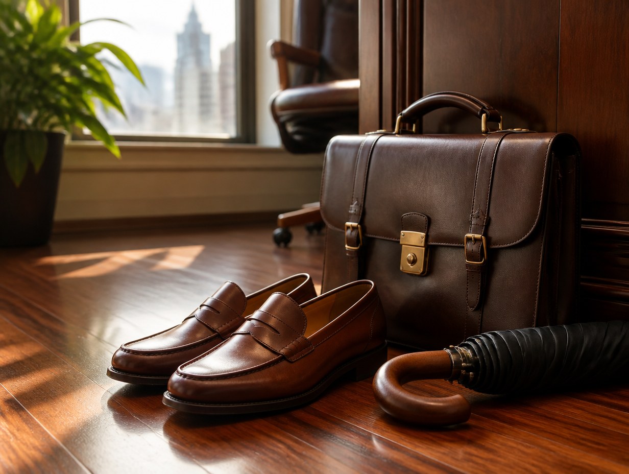 AI-generated loafers mockup sample