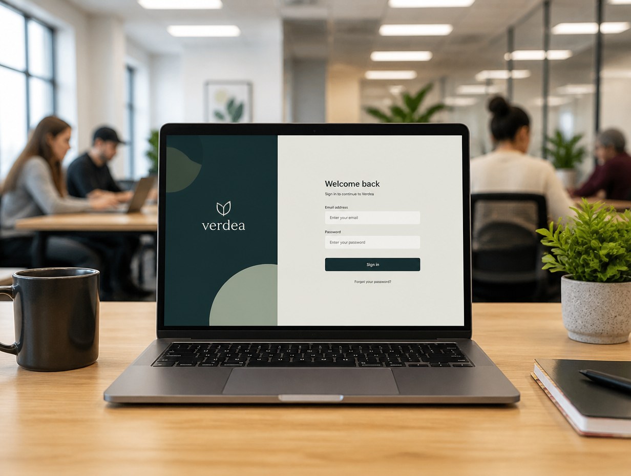AI-generated login page mockup sample