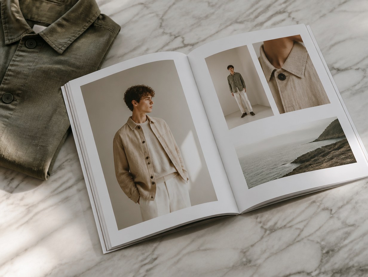 AI-generated lookbook mockup sample