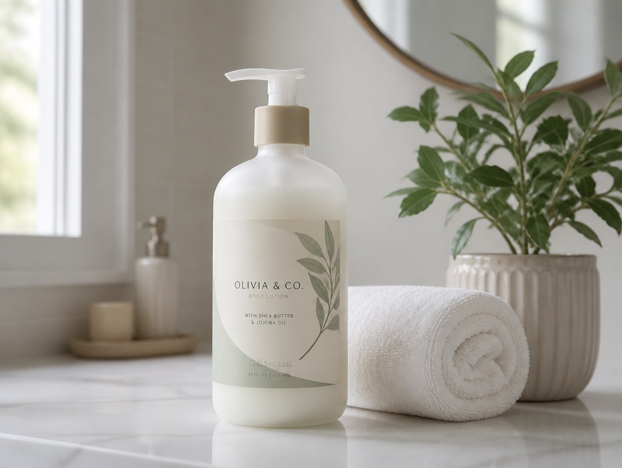 Lotion Bottle mockup example