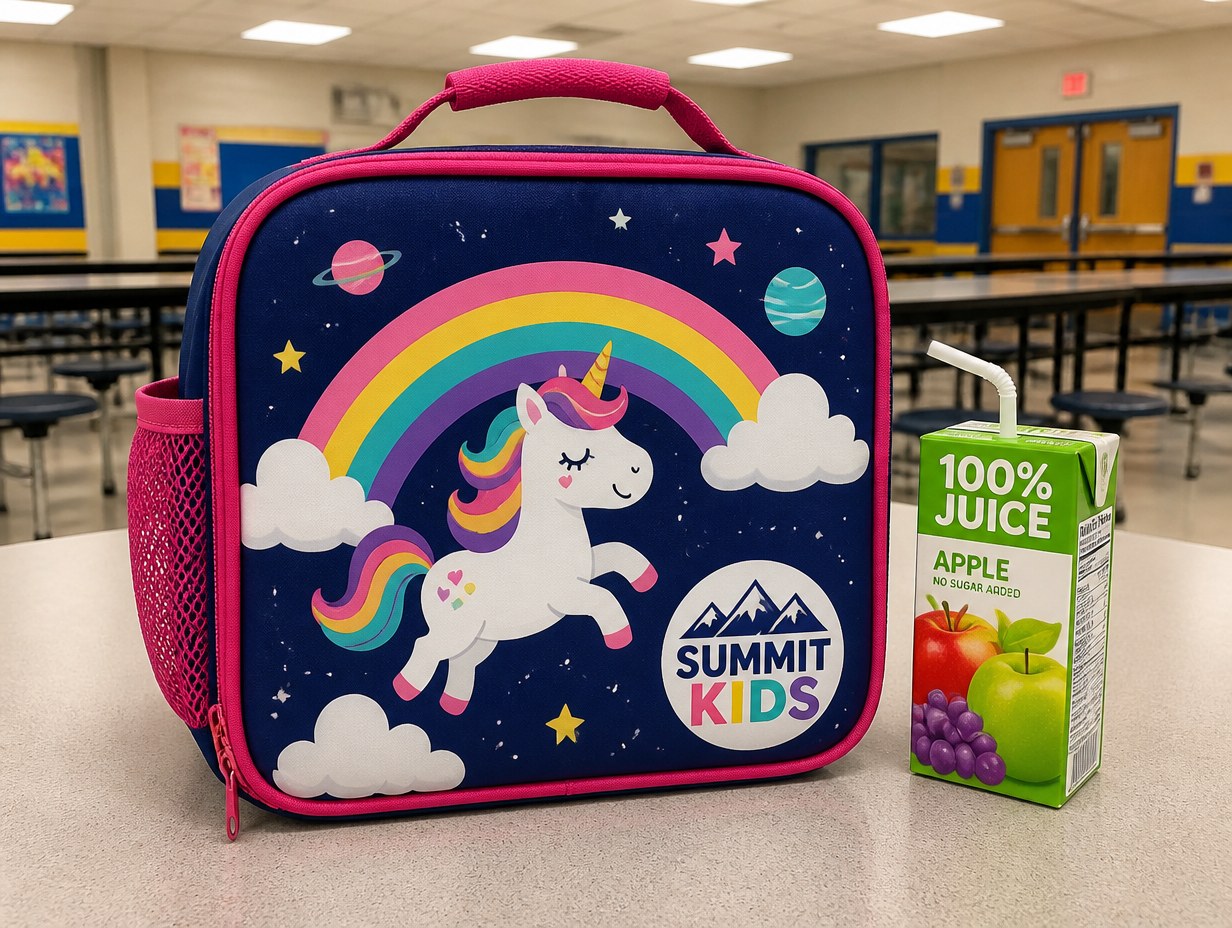 AI-generated lunch box bag mockup sample