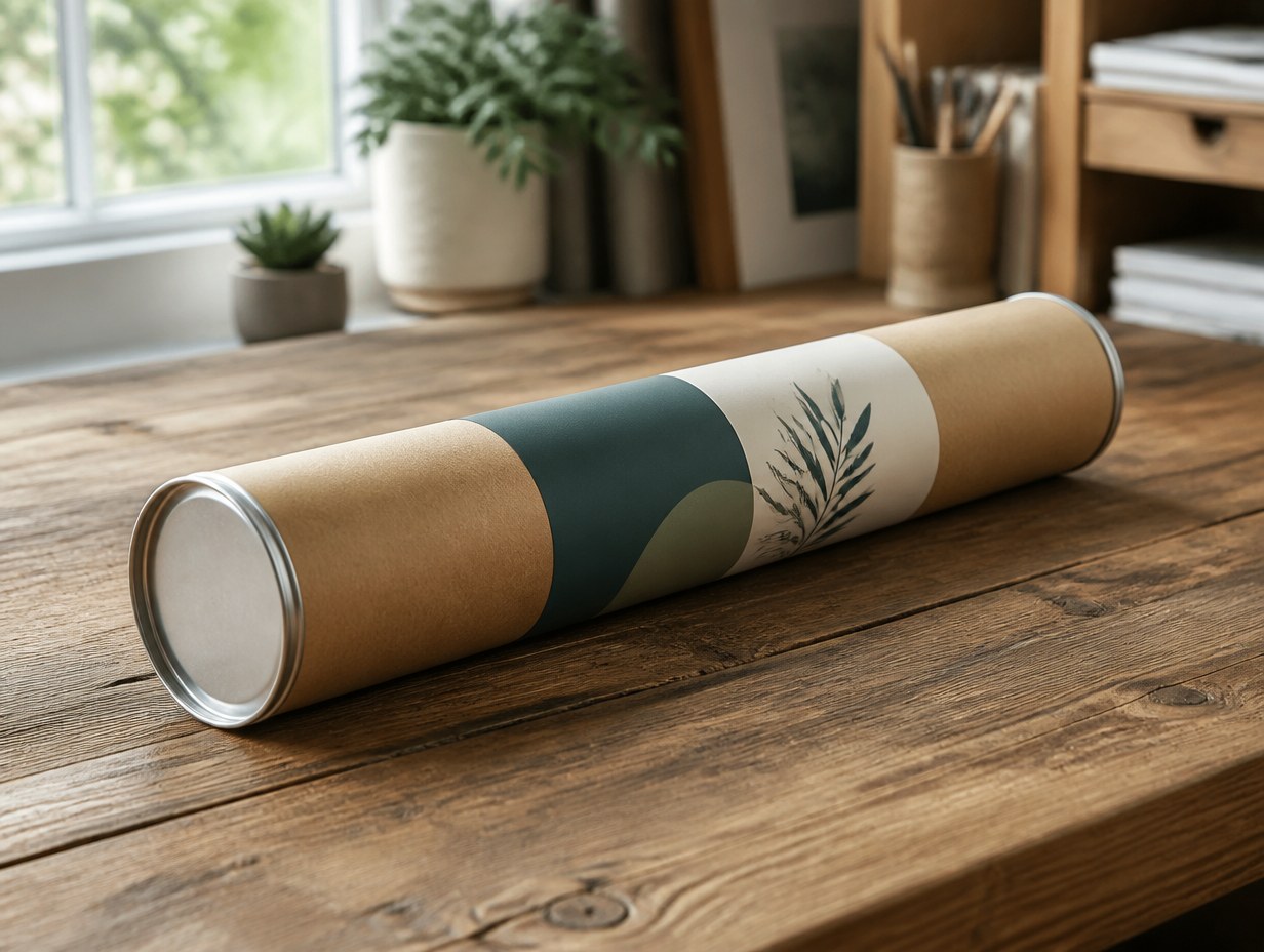 Mailing Tube mockup example