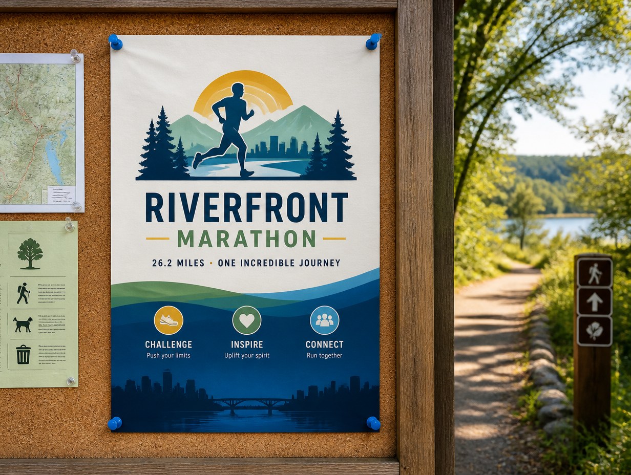 Marathon Flyer mockup example