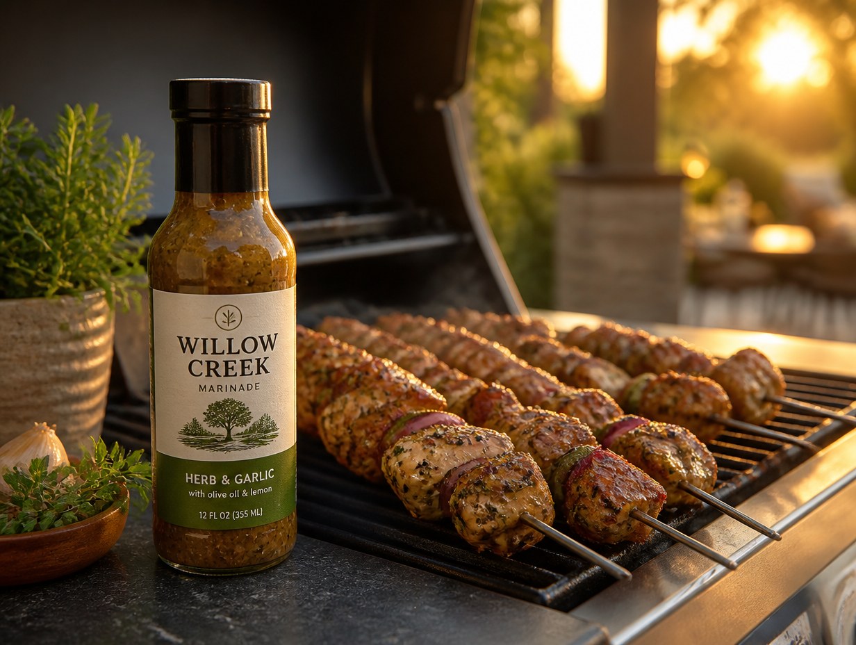 Marinade Bottle mockup example