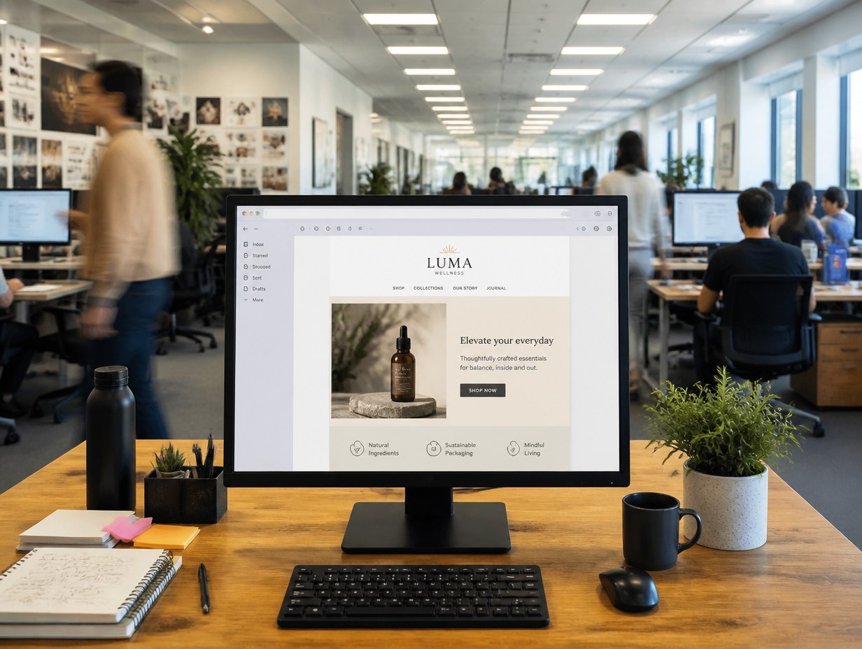 AI-generated marketing email mockup sample