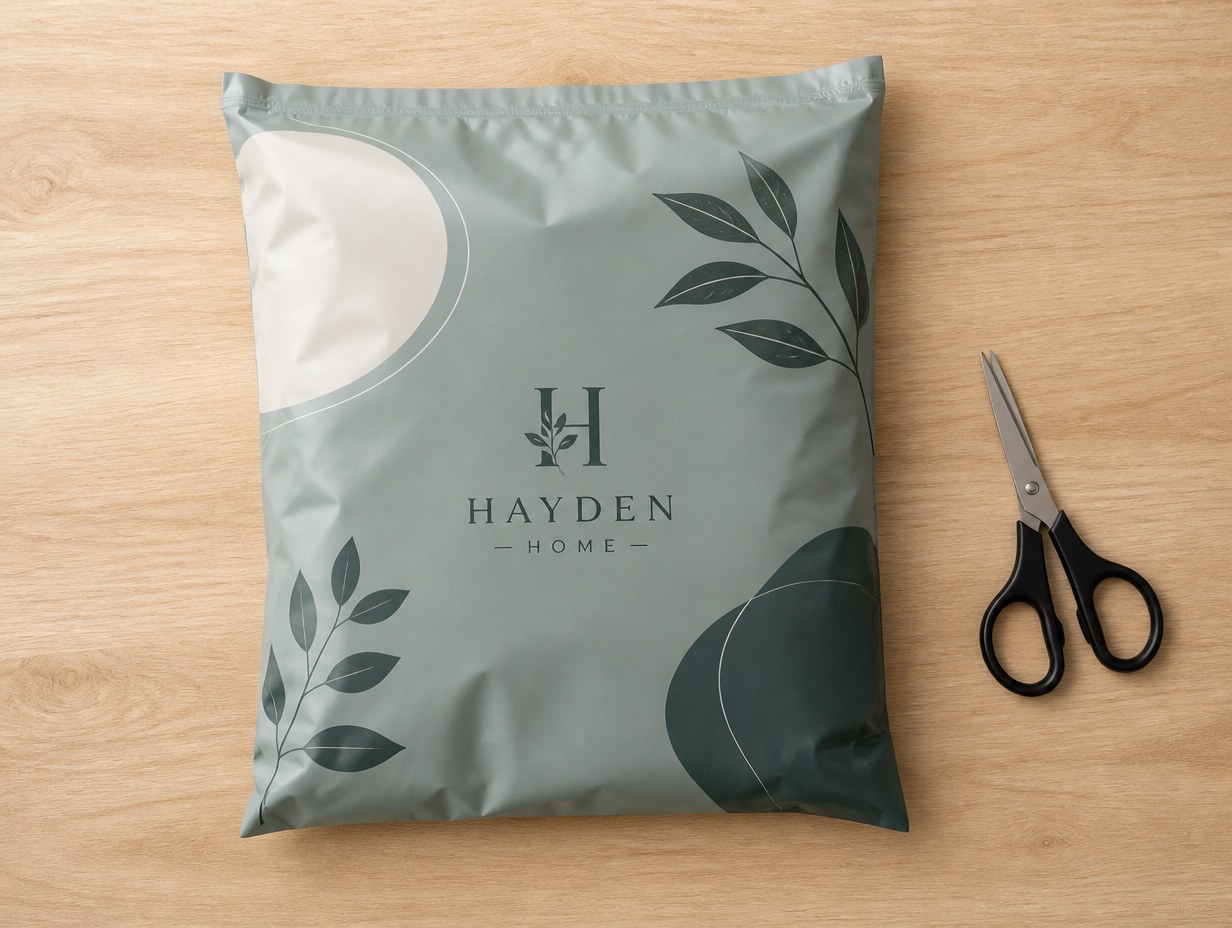 Matte Poly Mailer mockup example