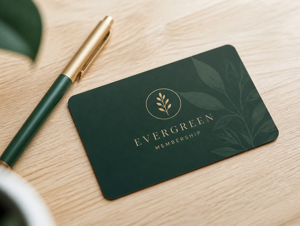 Membership Card mockup example