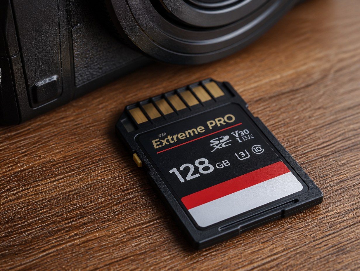 AI-generated memory card mockup sample