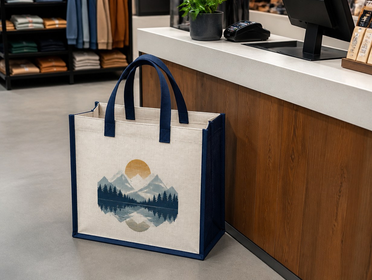 Merchandise Bag mockup example