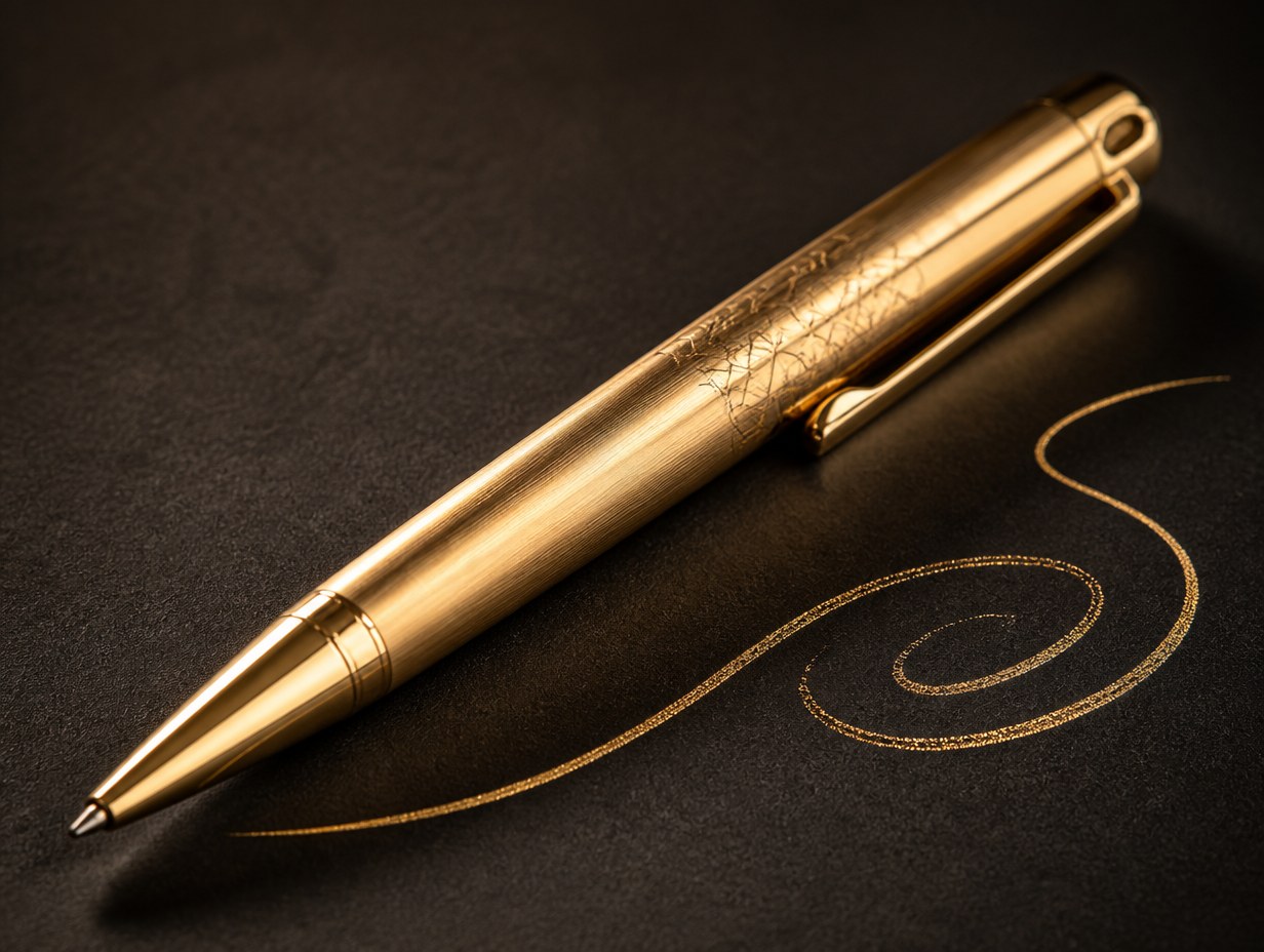 Metallic Pen mockup example