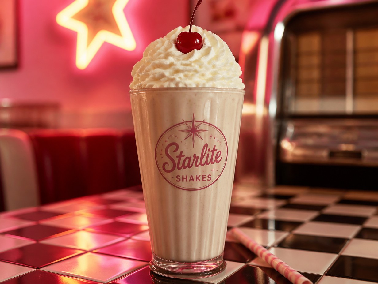 Milkshake Cup mockup example