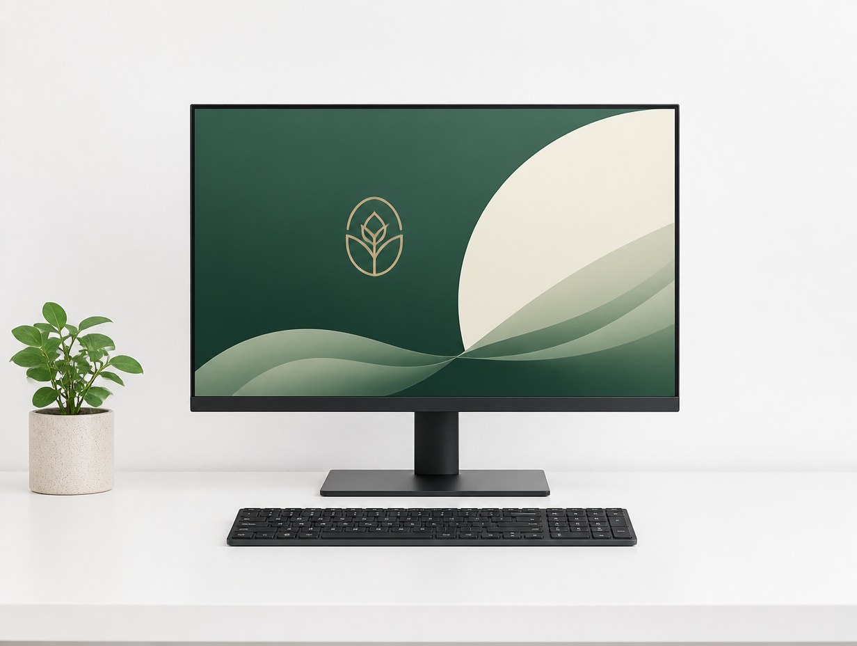 Minimalist Desk Setup mockup example