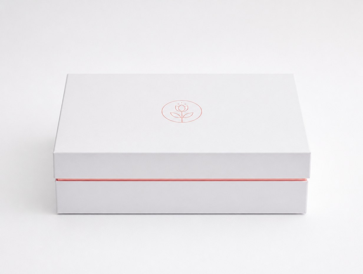 Minimalist Gift Box mockup example