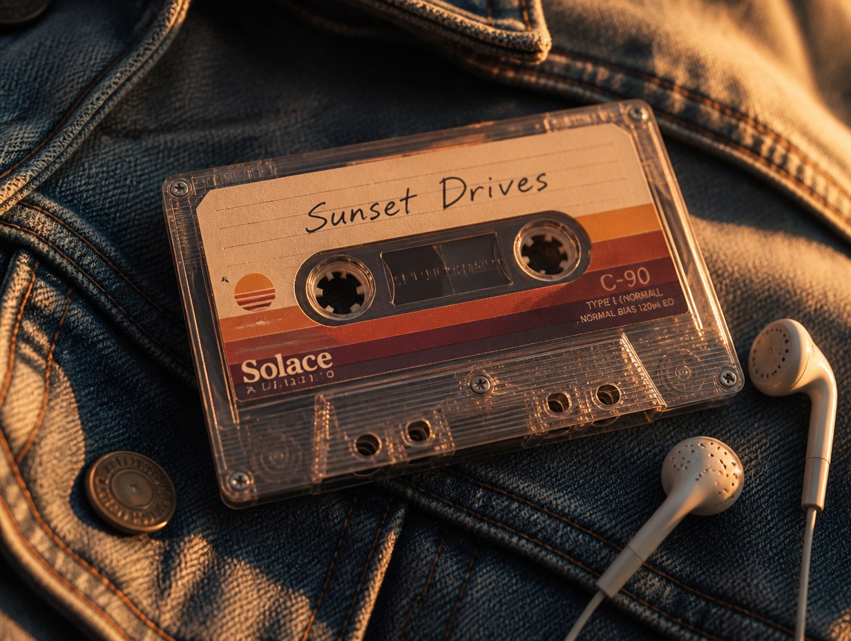 AI-generated mixtape cassette mockup sample