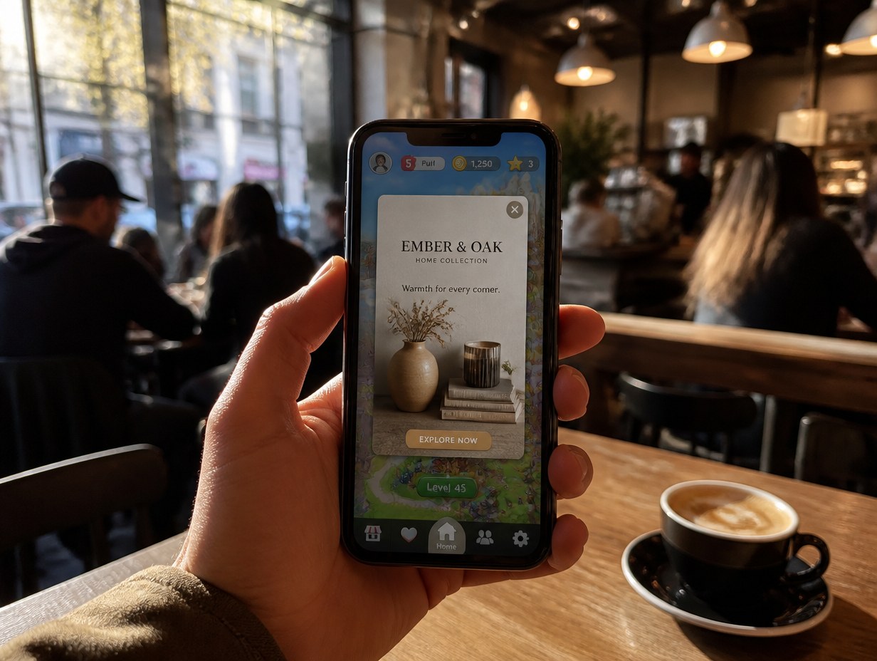 AI-generated mobile ad mockup sample