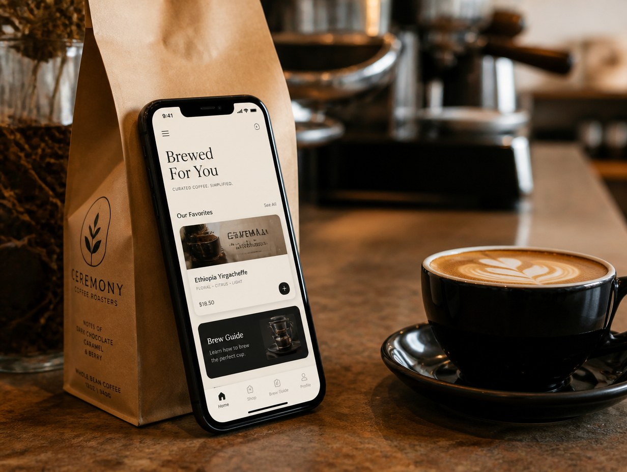 AI-generated mobile app ui mockup sample