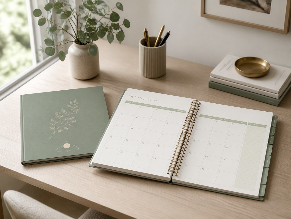 Monthly Planner mockup example