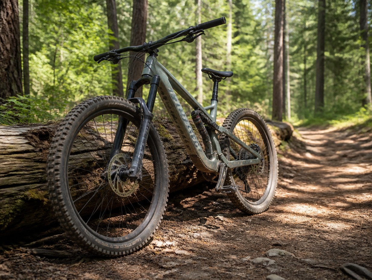 AI-generated mountain bike mockup sample