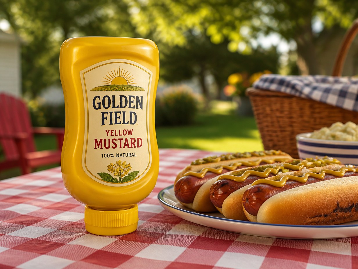 Mustard Bottle mockup example