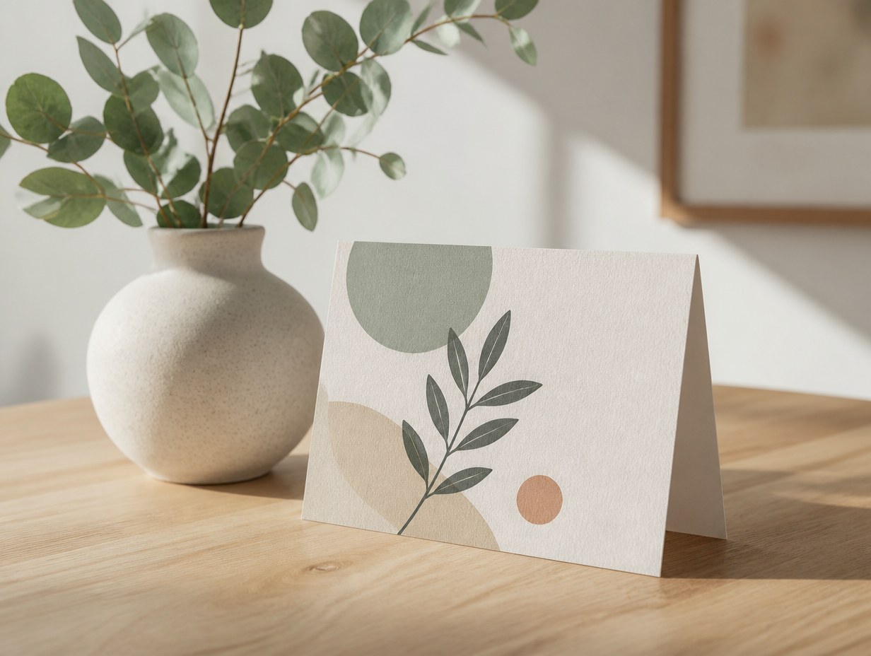 AI-generated notecard mockup sample